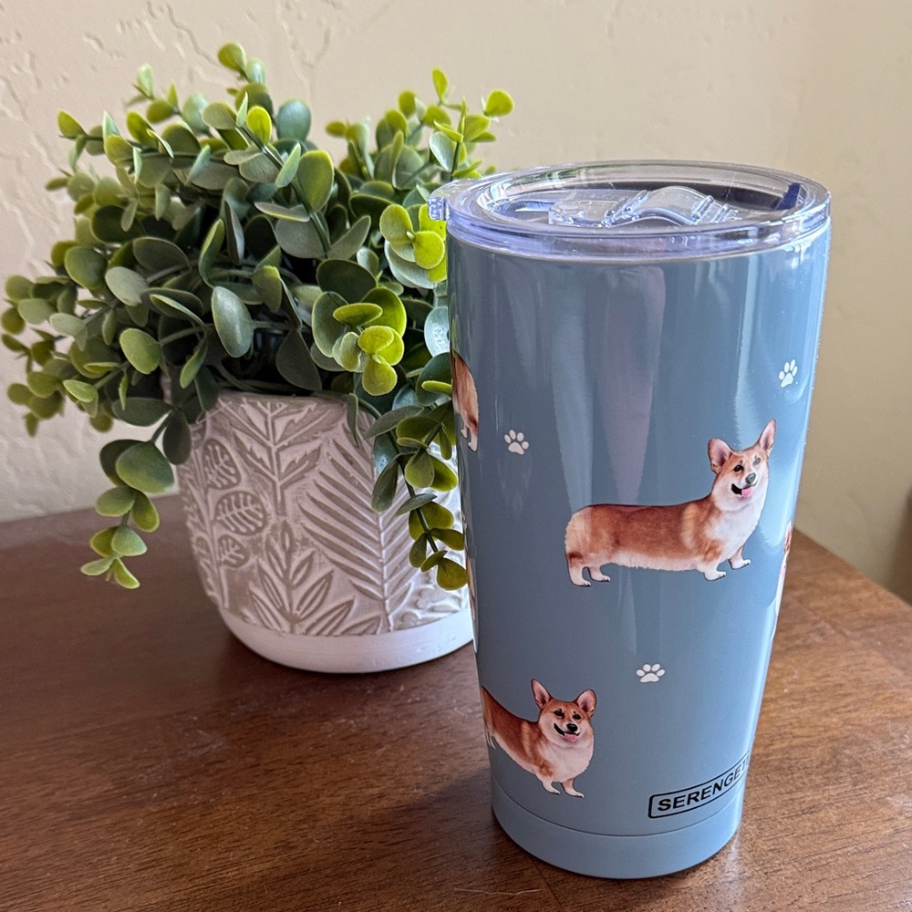 Welsh Corgi Insulated Stainless Steel Travel Tumbler - 20 ounces